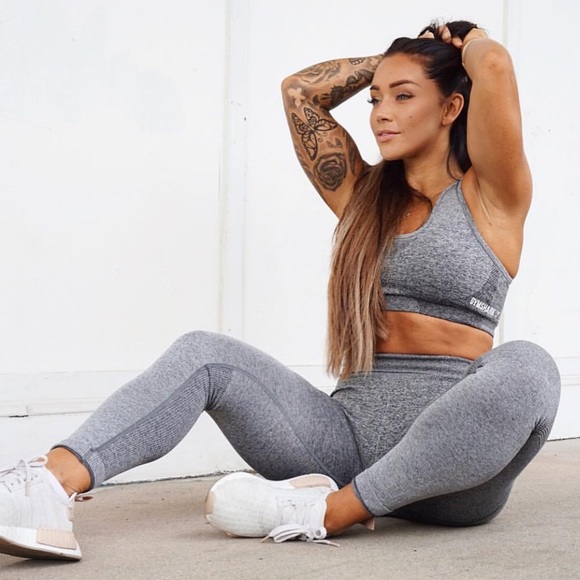 Gymshark Other - Gymshark Ombré Seamless Gray Sports Bra